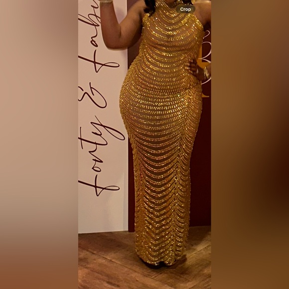 Alglist Dresses & Skirts - Gold Sequin Bodycon Evening Dress